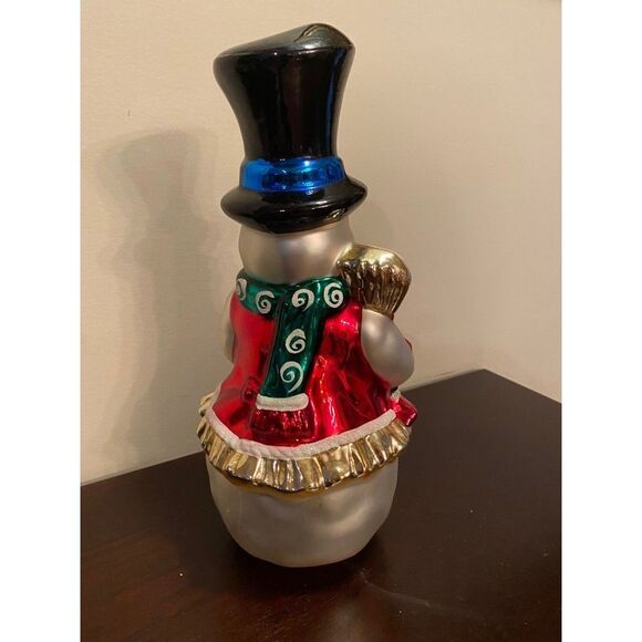 Christopher Radko Snowman Centerpiece | Christmas Collectable Snowman - Picture 3 of 6